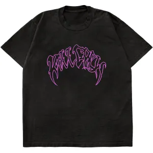 OVERSIZED "CLASSIC" T-SHIRT - BLACK / PINK