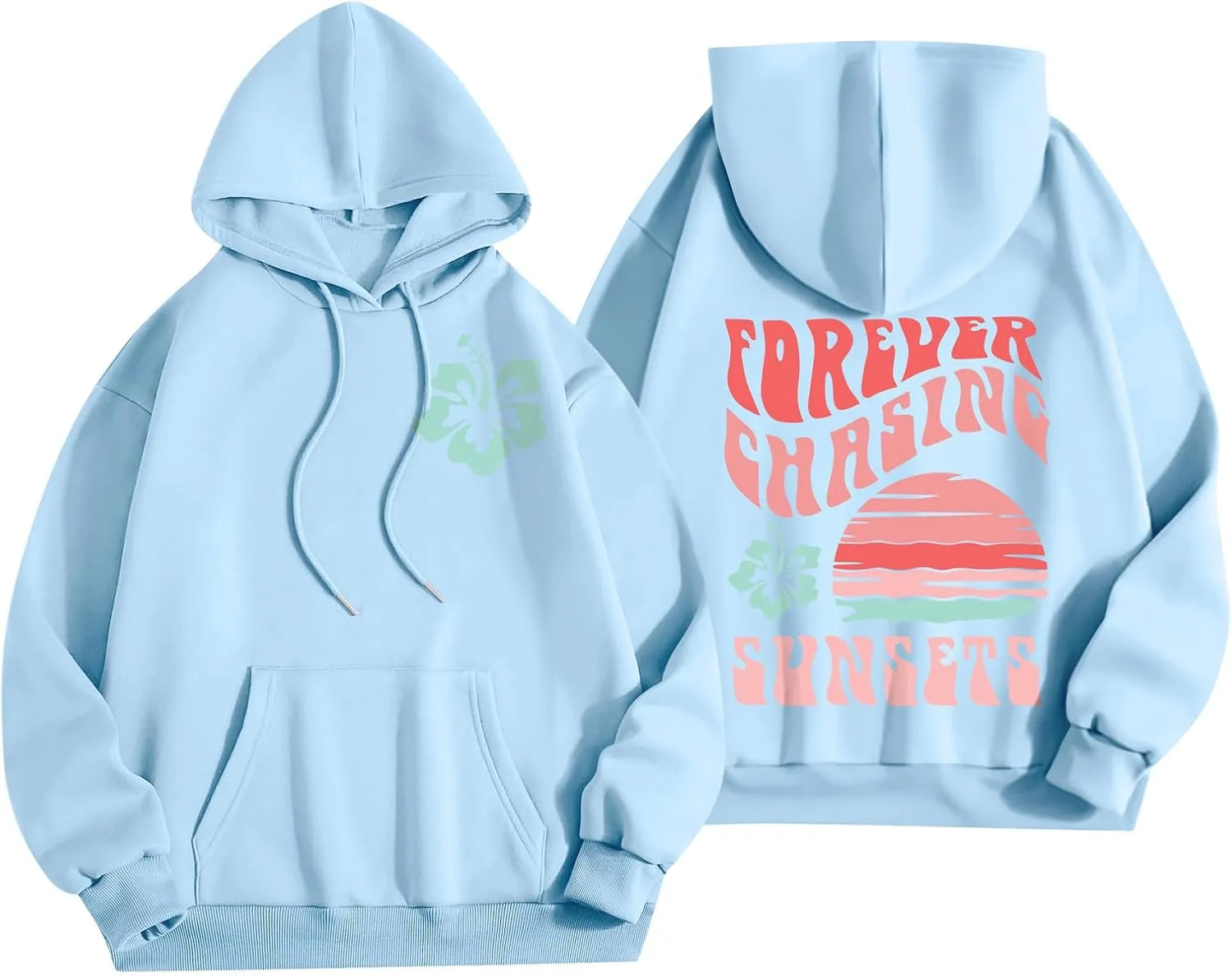 Oversized Sweatshirt For Women,Womens Trendy Letter Print Hoodies Casual Long Sleeve Hoodies With Pockets