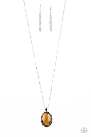 Paparazzi Necklace ~ Peaceful Glow - Brown