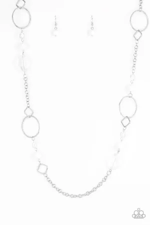 Paparazzi Necklace ~ Very Visionary - White