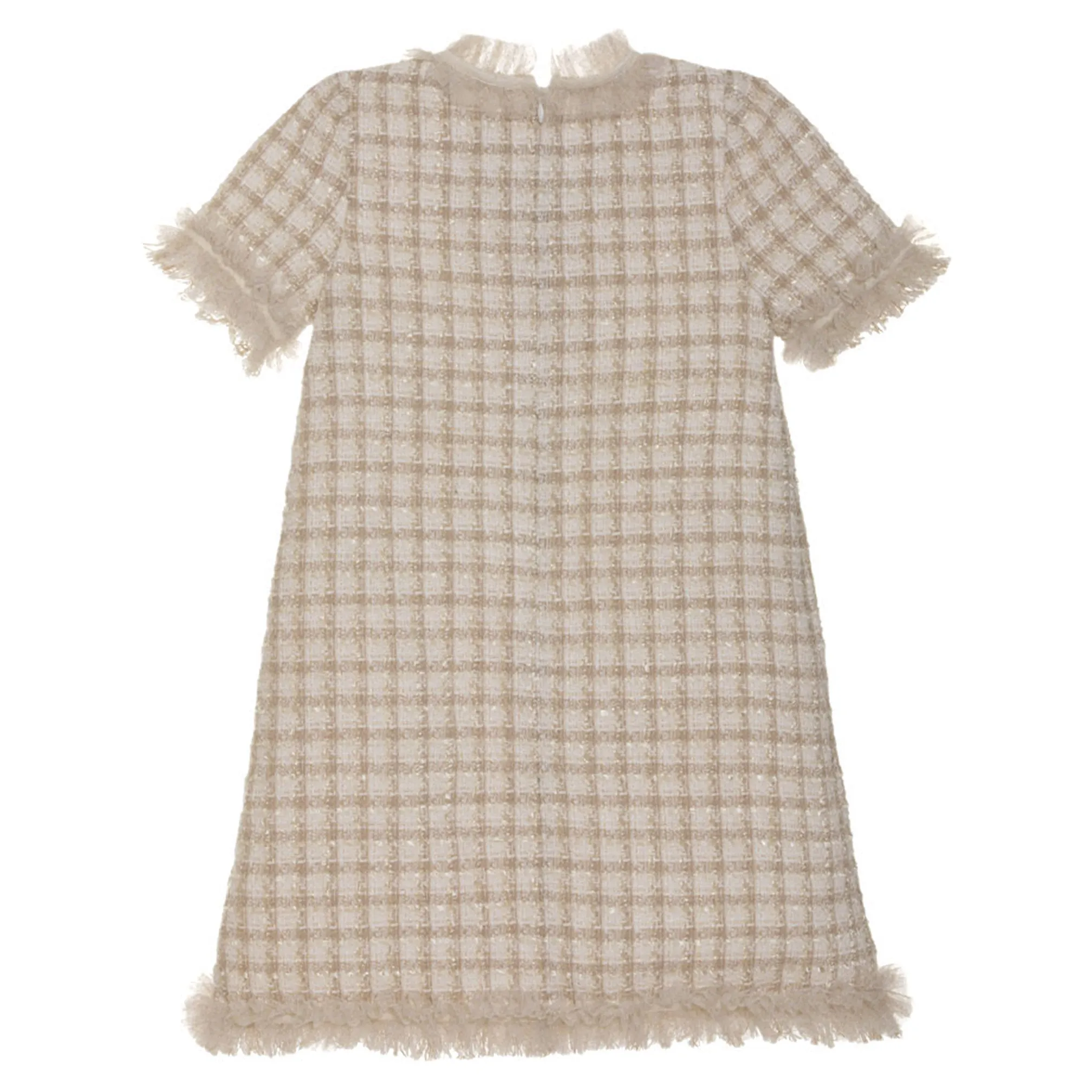 Patachou Gold Tweed Dress