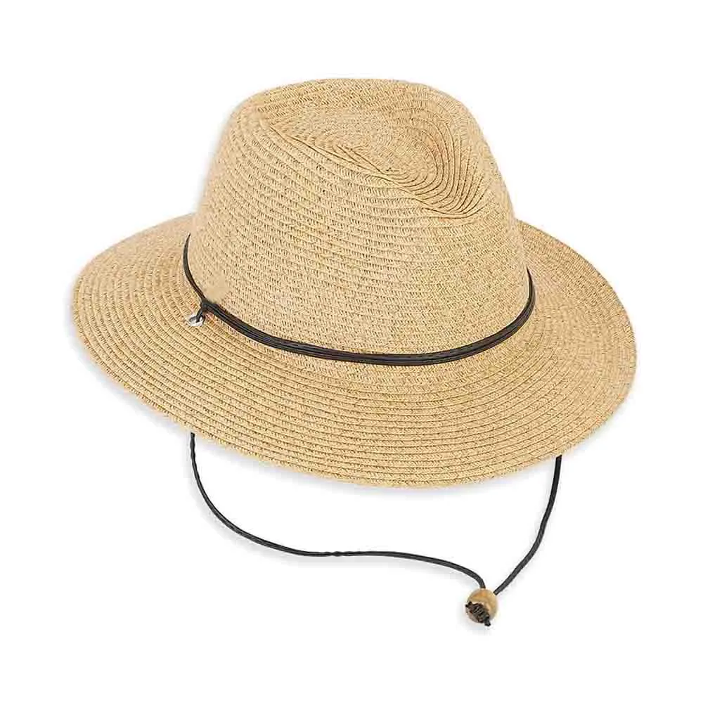 Petite Straw Safari Hat with Chin Cord - Sunny Dayz™