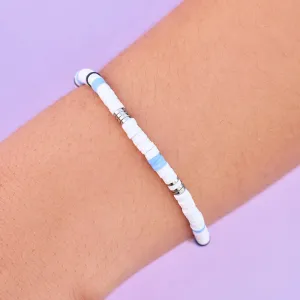 Pierpont Heishi Silver Bracelet