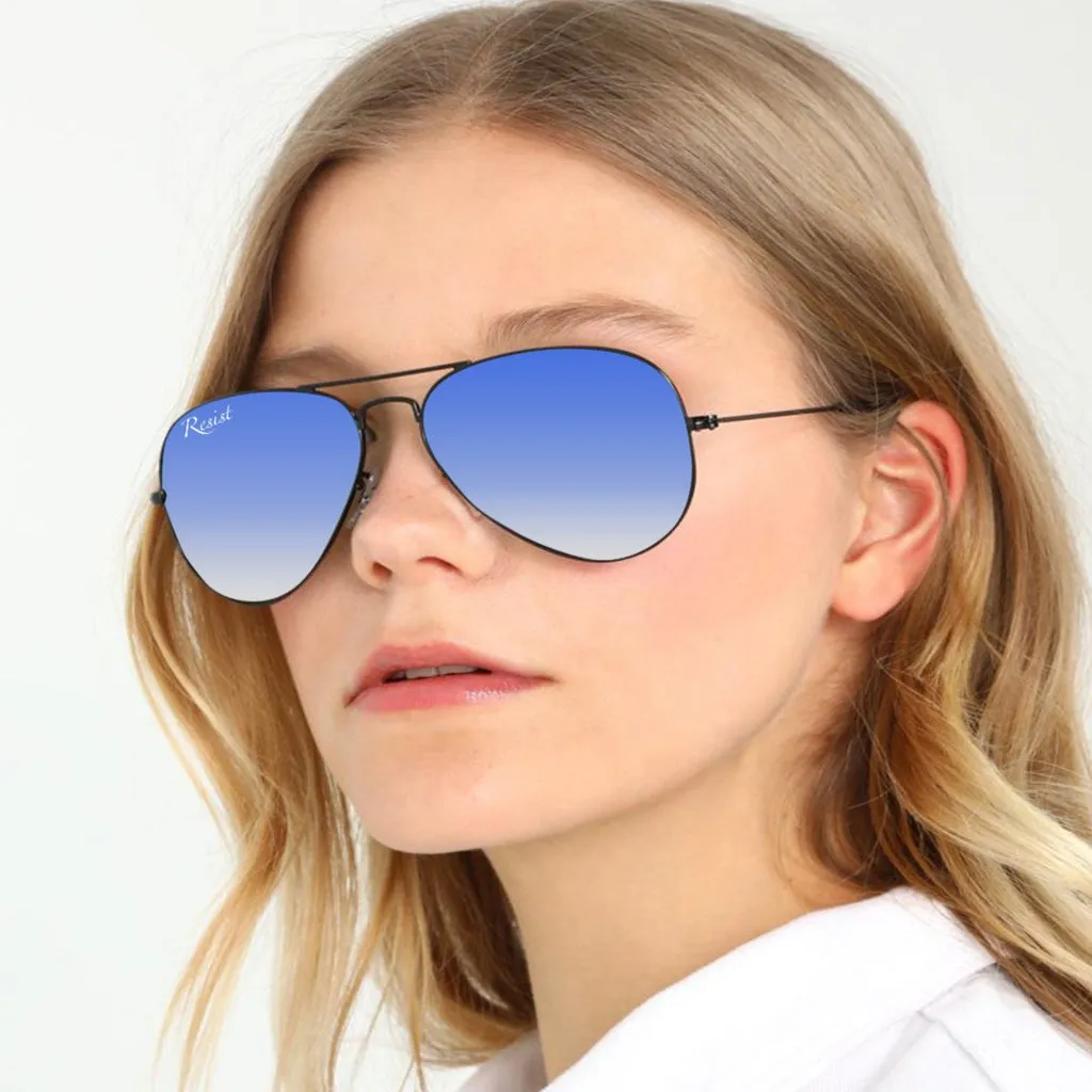 Pilot Blue Gradient Sunglasses