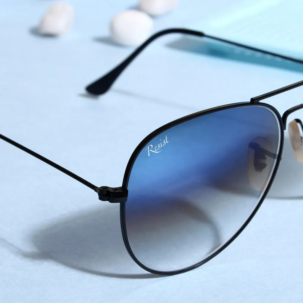 Pilot Blue Gradient Sunglasses