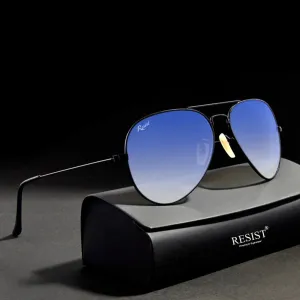 Pilot Blue Gradient Sunglasses