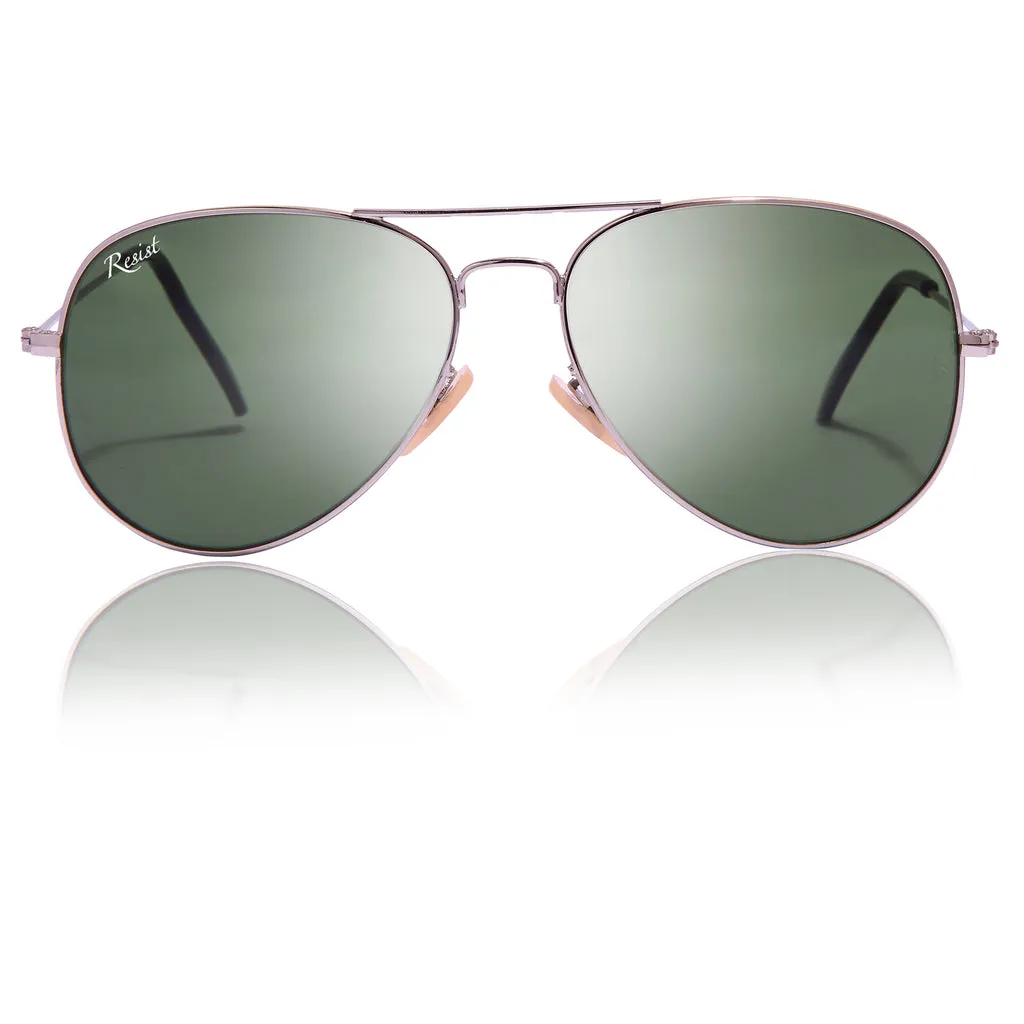 Pilot Green Sunglasses