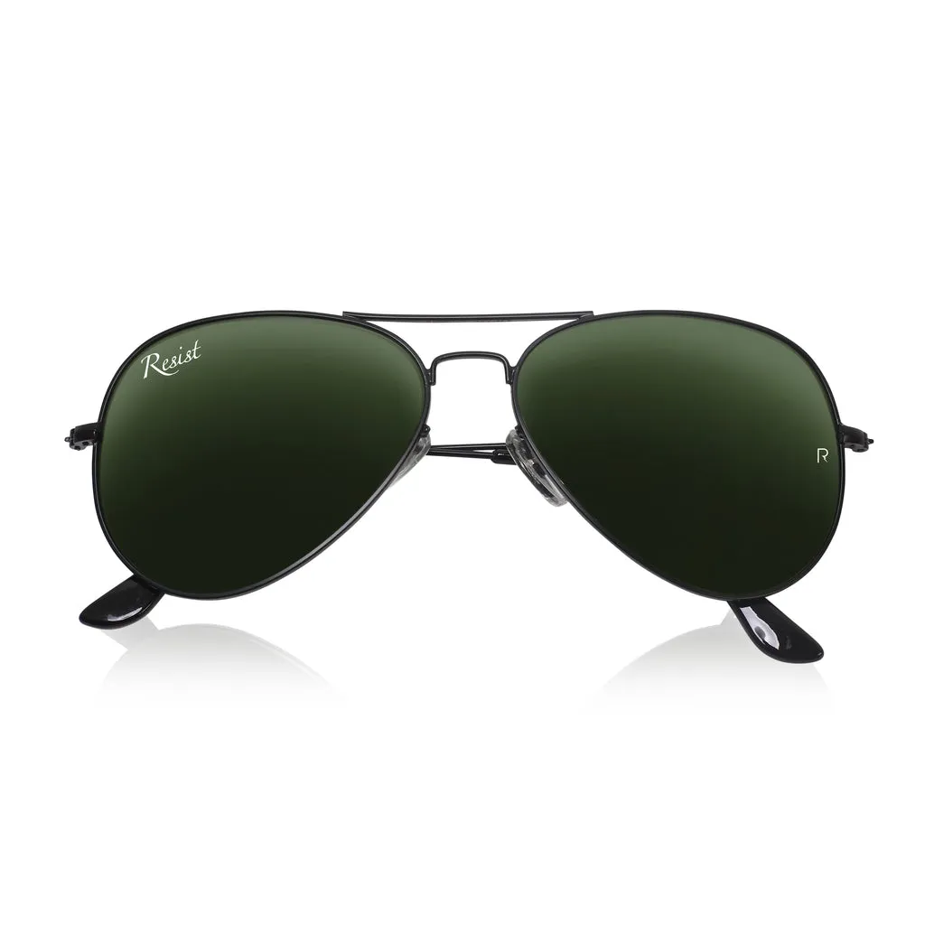 Pilot Green Sunglasses