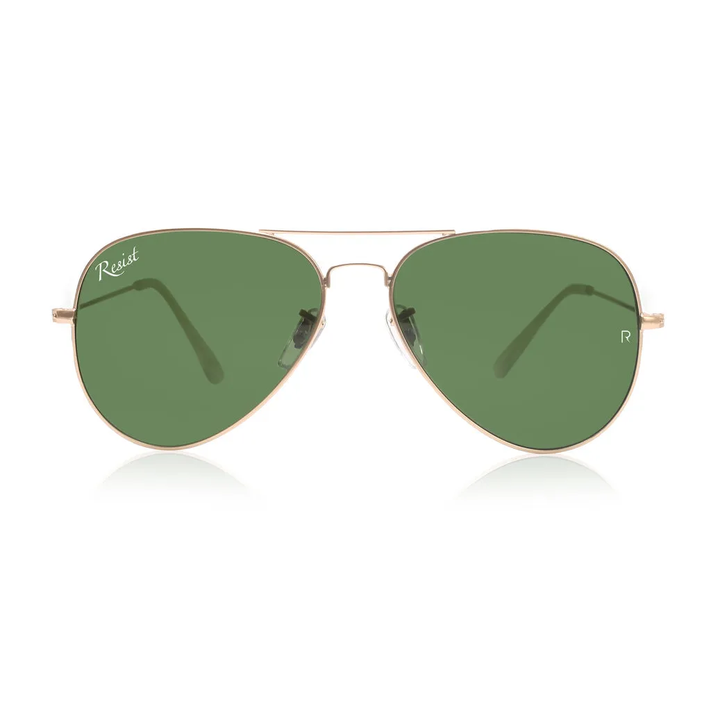 Pilot Green Sunglasses