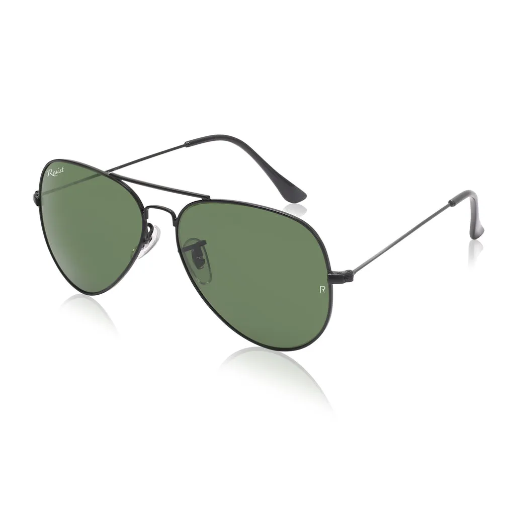 Pilot Green Sunglasses