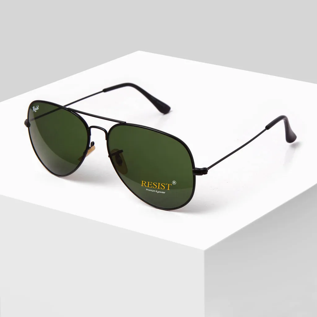 Pilot Green Sunglasses