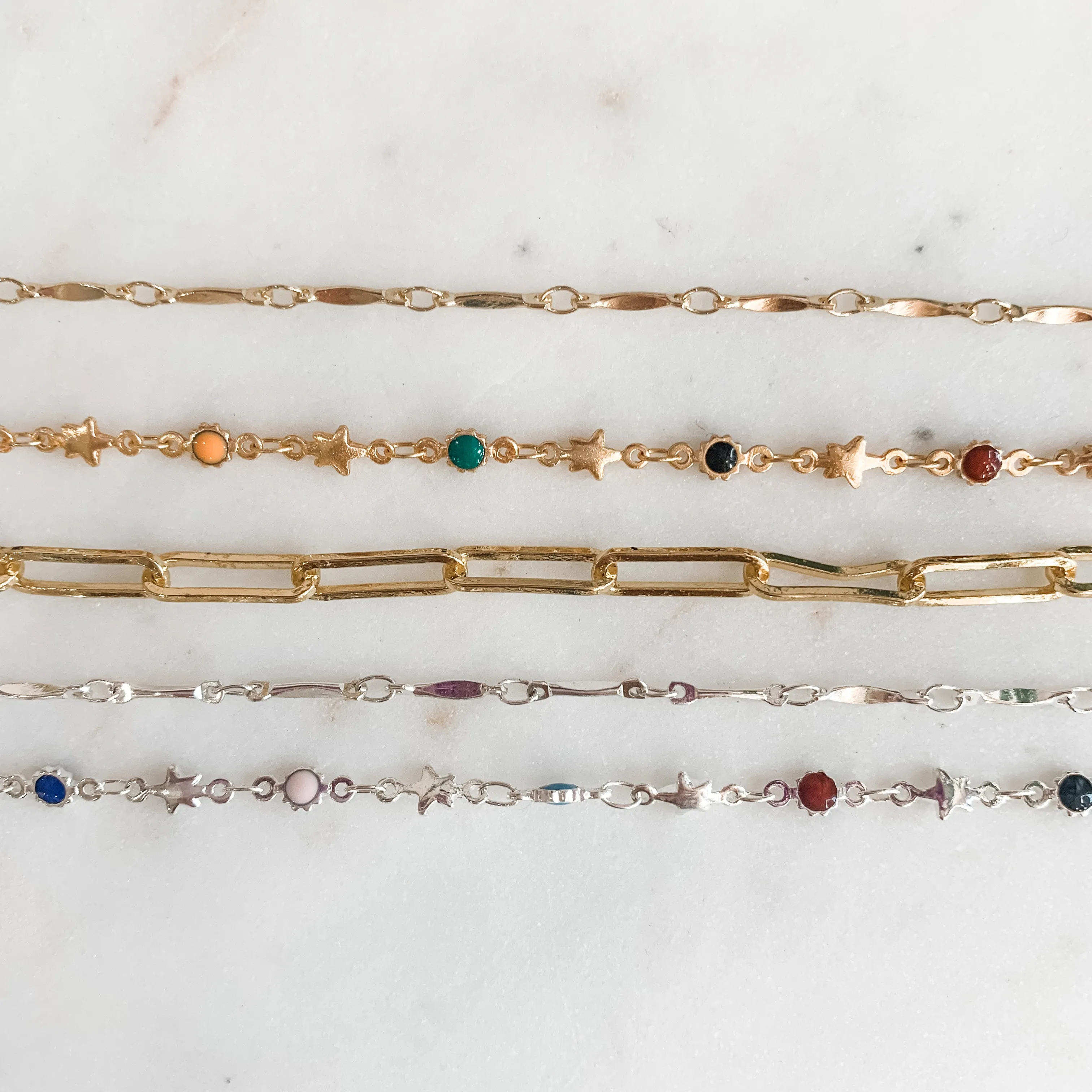 Pink Skies Ahead Dainty Summer Anklet