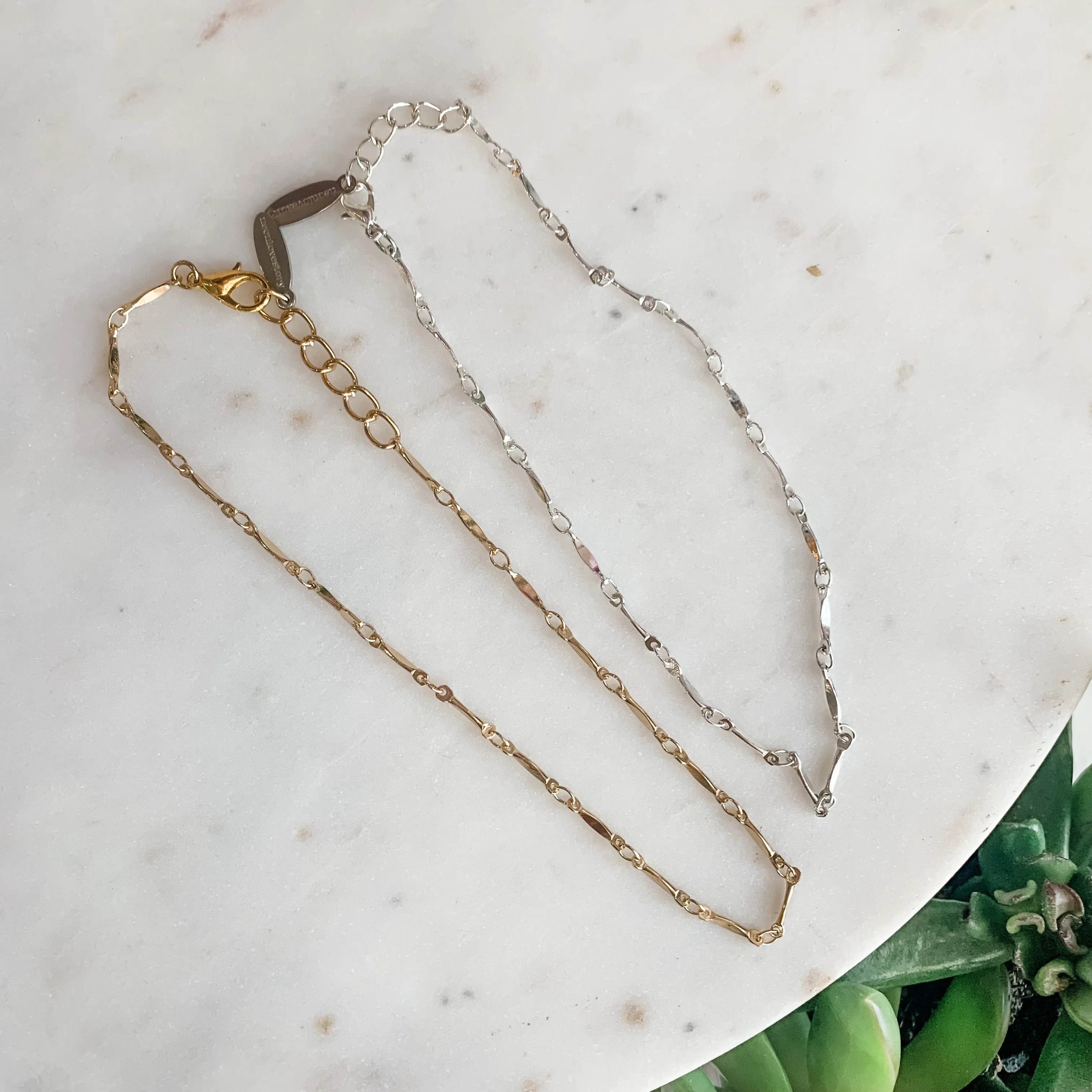 Pink Skies Ahead Dainty Summer Anklet