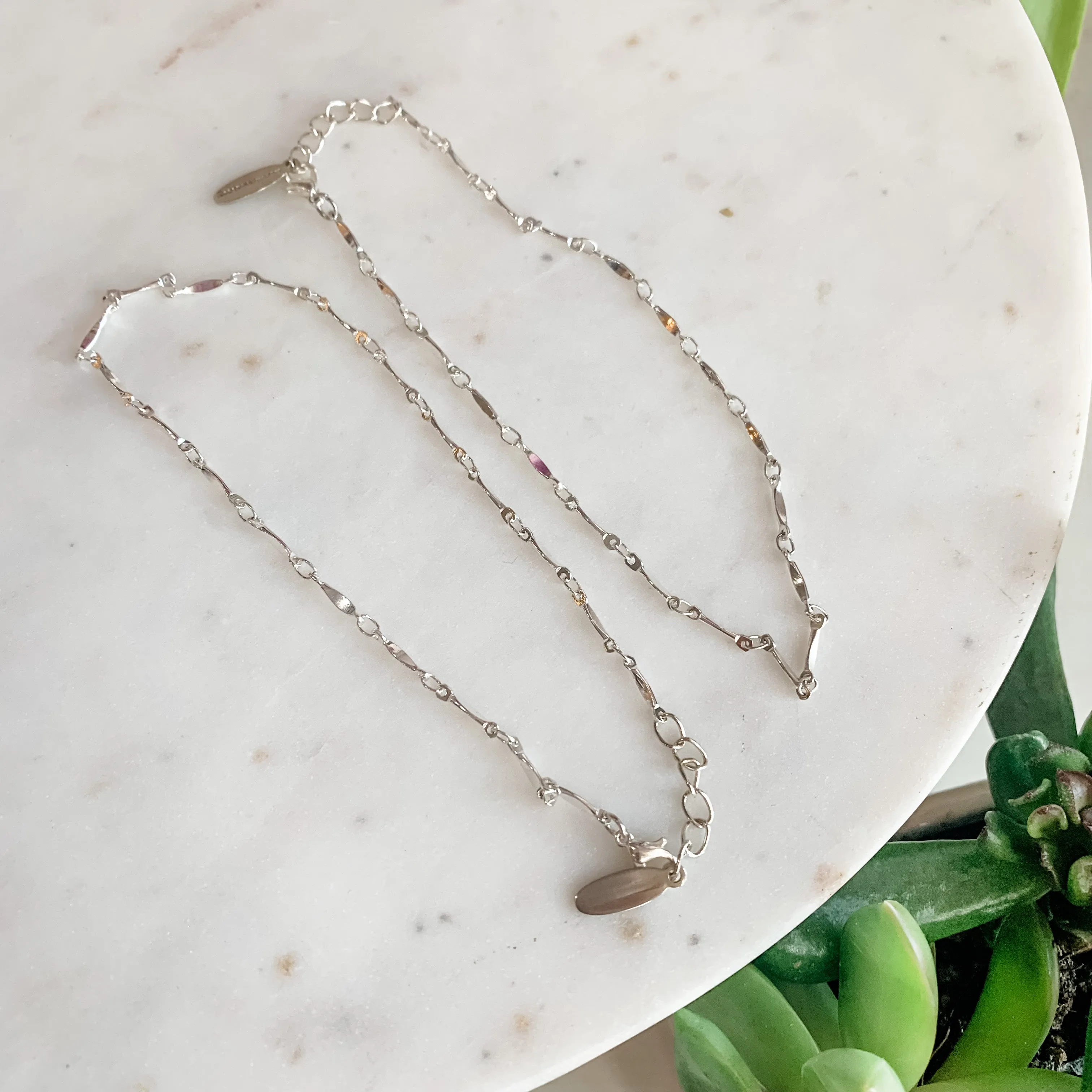 Pink Skies Ahead Dainty Summer Anklet