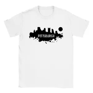 Pittsburgh Skyline Silhouette - Classic Unisex Crewneck T-shirt