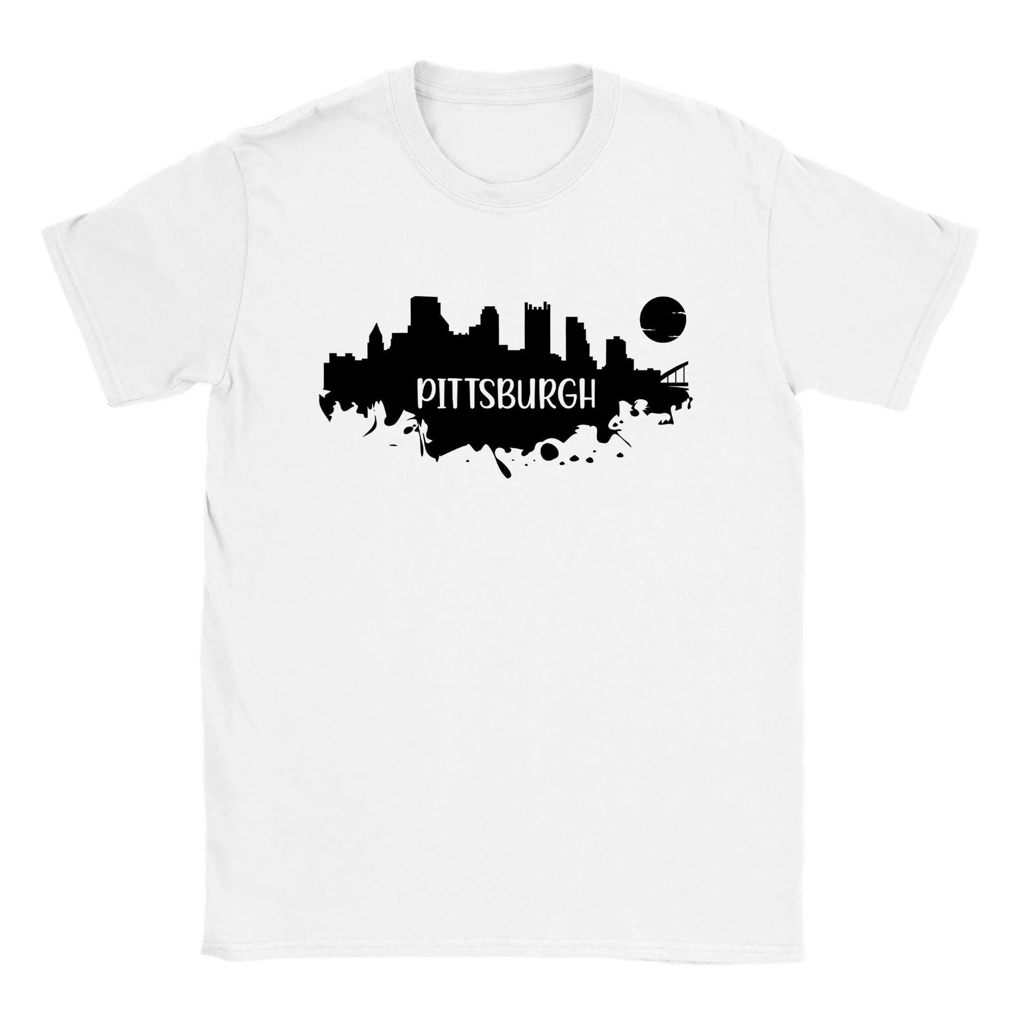 Pittsburgh Skyline Silhouette - Classic Unisex Crewneck T-shirt