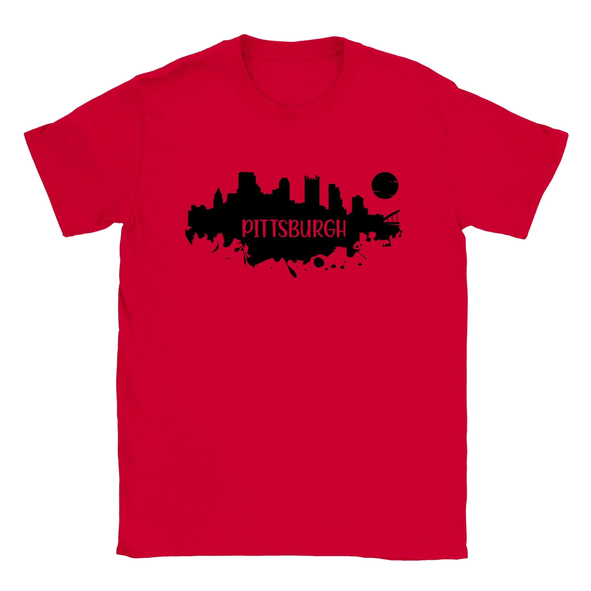 Pittsburgh Skyline Silhouette - Classic Unisex Crewneck T-shirt