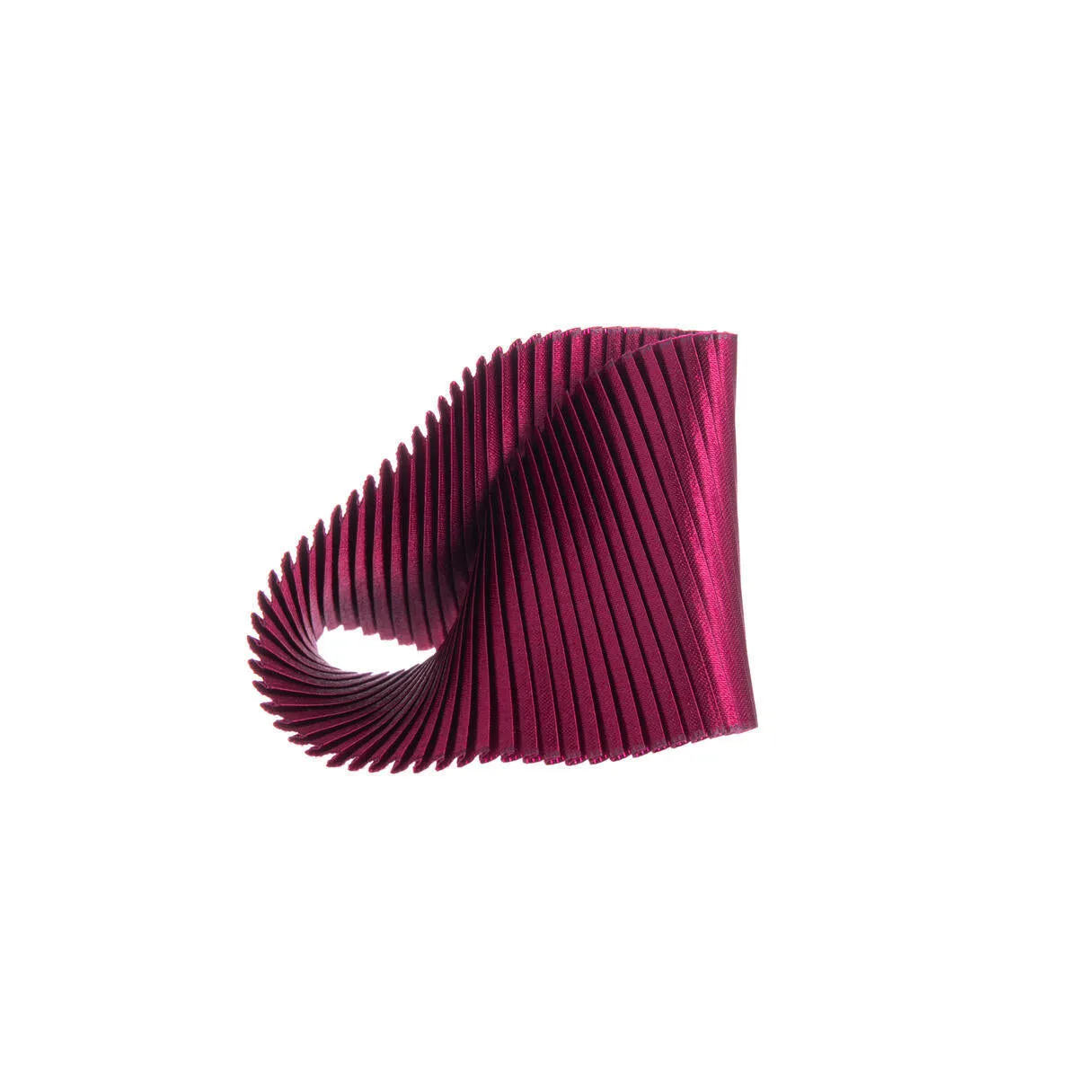 PLEATED RIBBON SHELL BRACELET