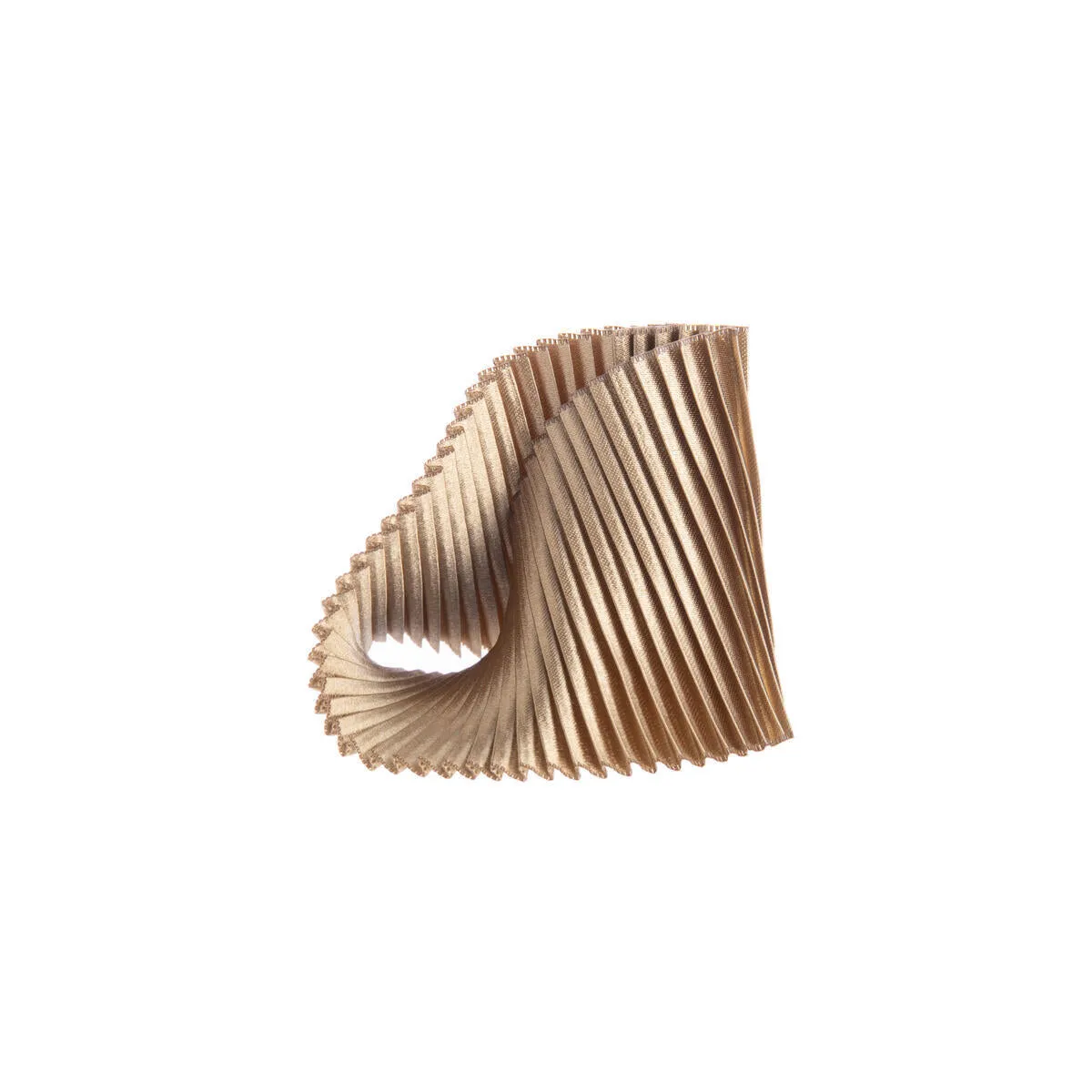 PLEATED RIBBON SHELL BRACELET