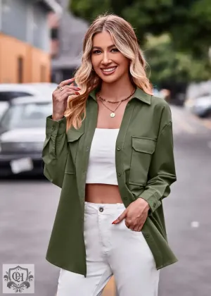 Pocketed Long Sleeve Shirt