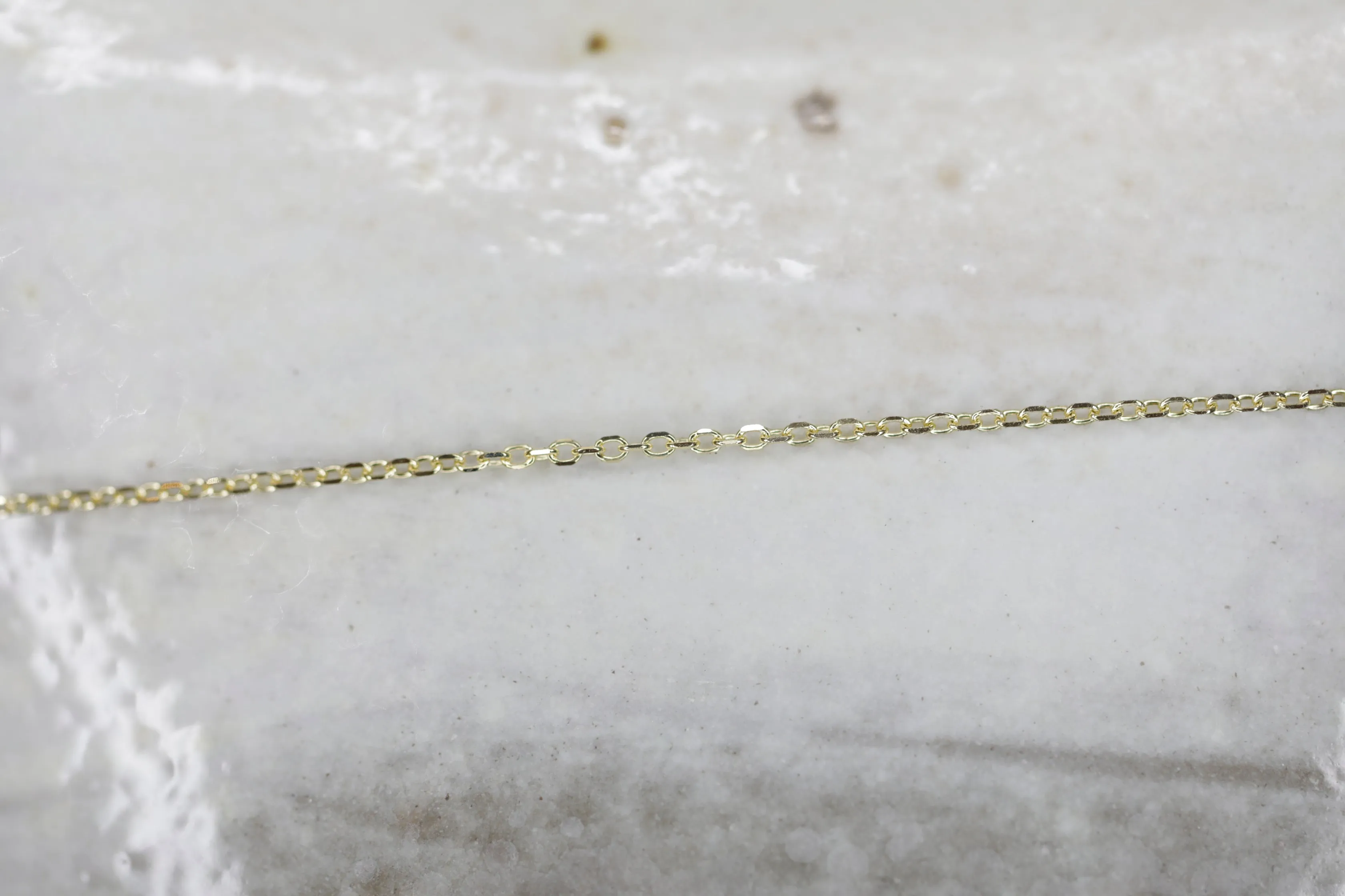 Poet and the Bench Jewelry / Permanent Jewelry / Bracelet / Together Diamond Cut Cable Chain