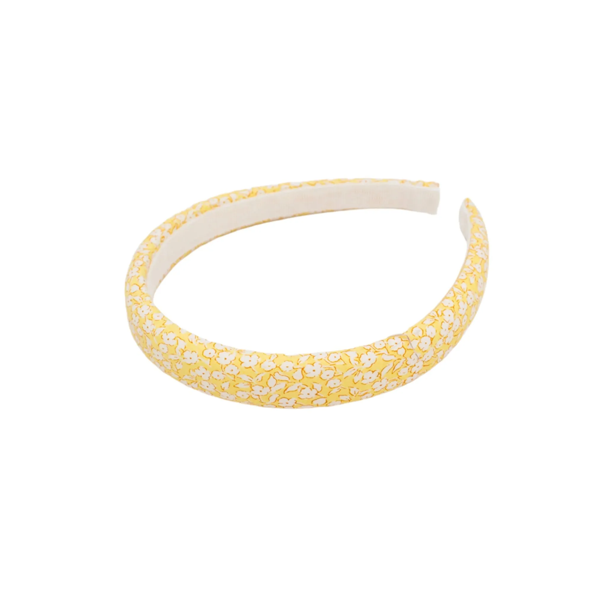 Puffy Headband - Flavia Yellow Flowers