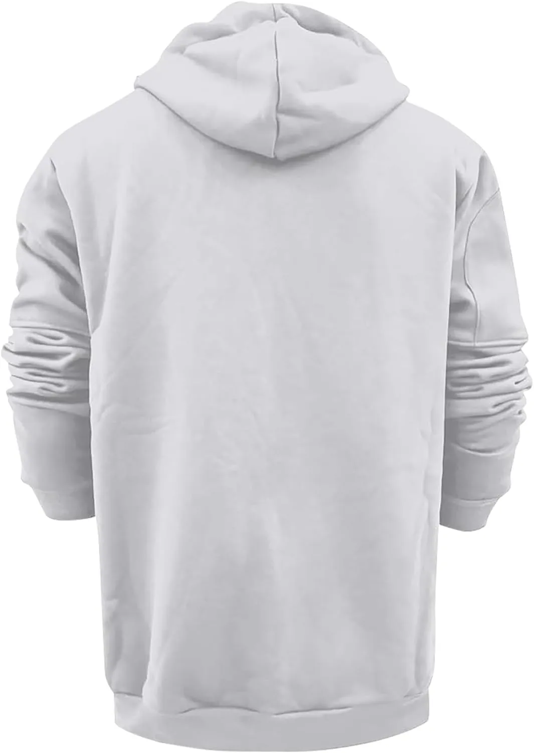 Pullover & Full Zip Mens' Autumn Winter Long Sleeve Zipper Hooded Sweatshirt Men's Hooded Fleece Sweatshirt With