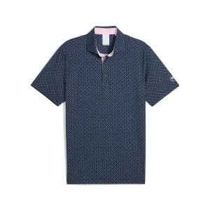 Puma Mens Deep Navy Puma X AP Micro Umbrellas Polo