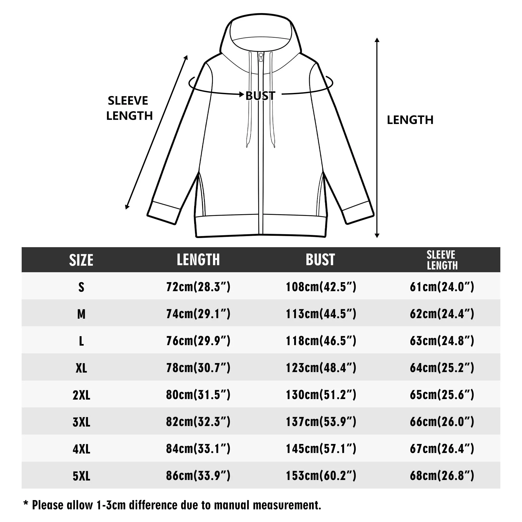 Purple Stripes Full Zipper Turtleneck Hoodie