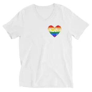 "RAINBOW LOVE" V-NECK TEE