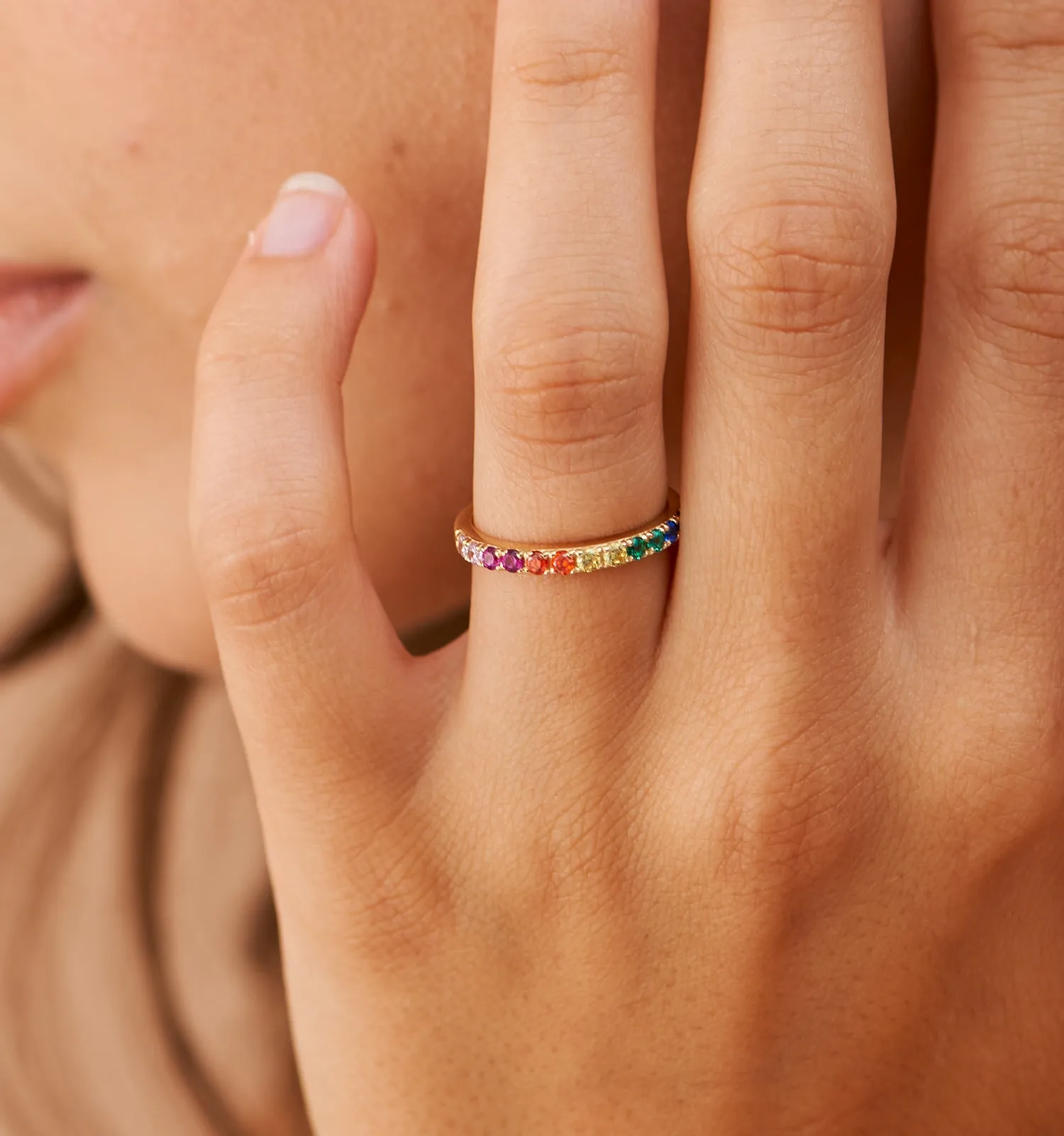 Rainbow Band Ring