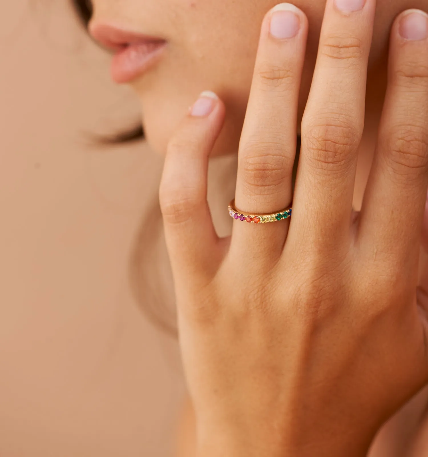 Rainbow Band Ring