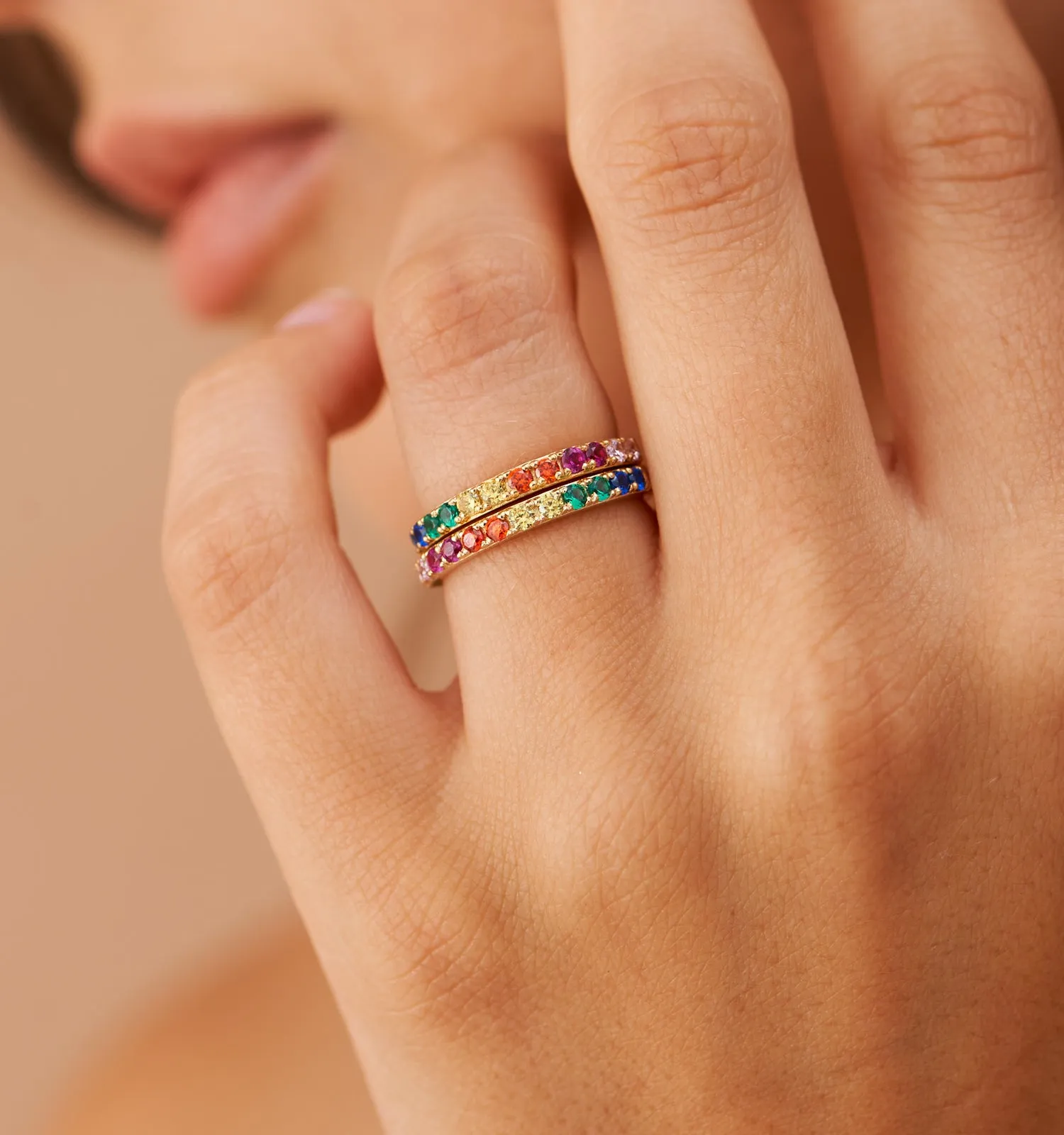 Rainbow Band Ring