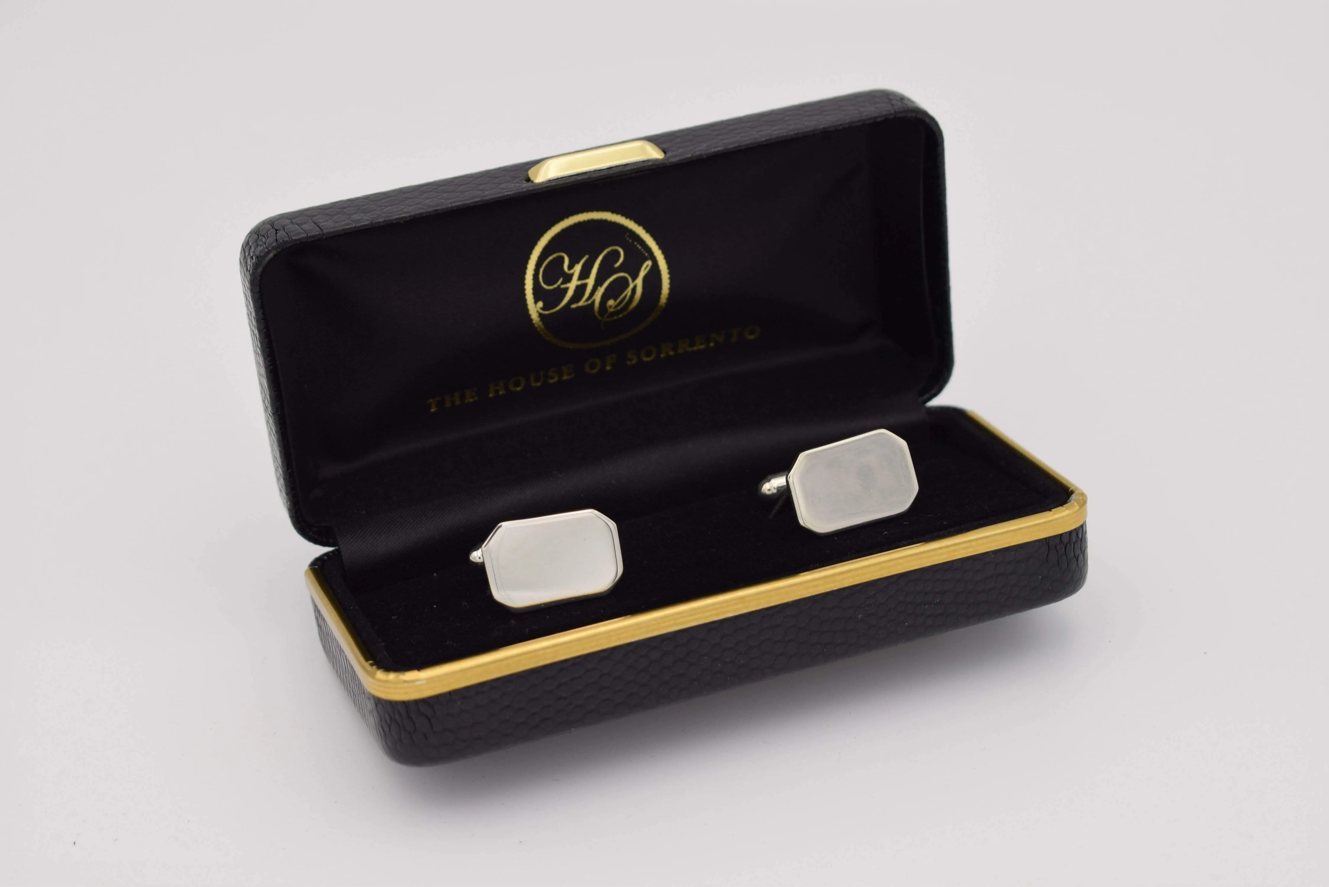 Rectangle Sterling Silver cufflinks