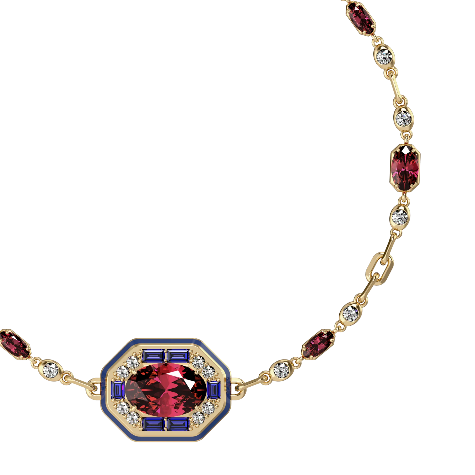 Regalia Gemstone Diamond Bracelet