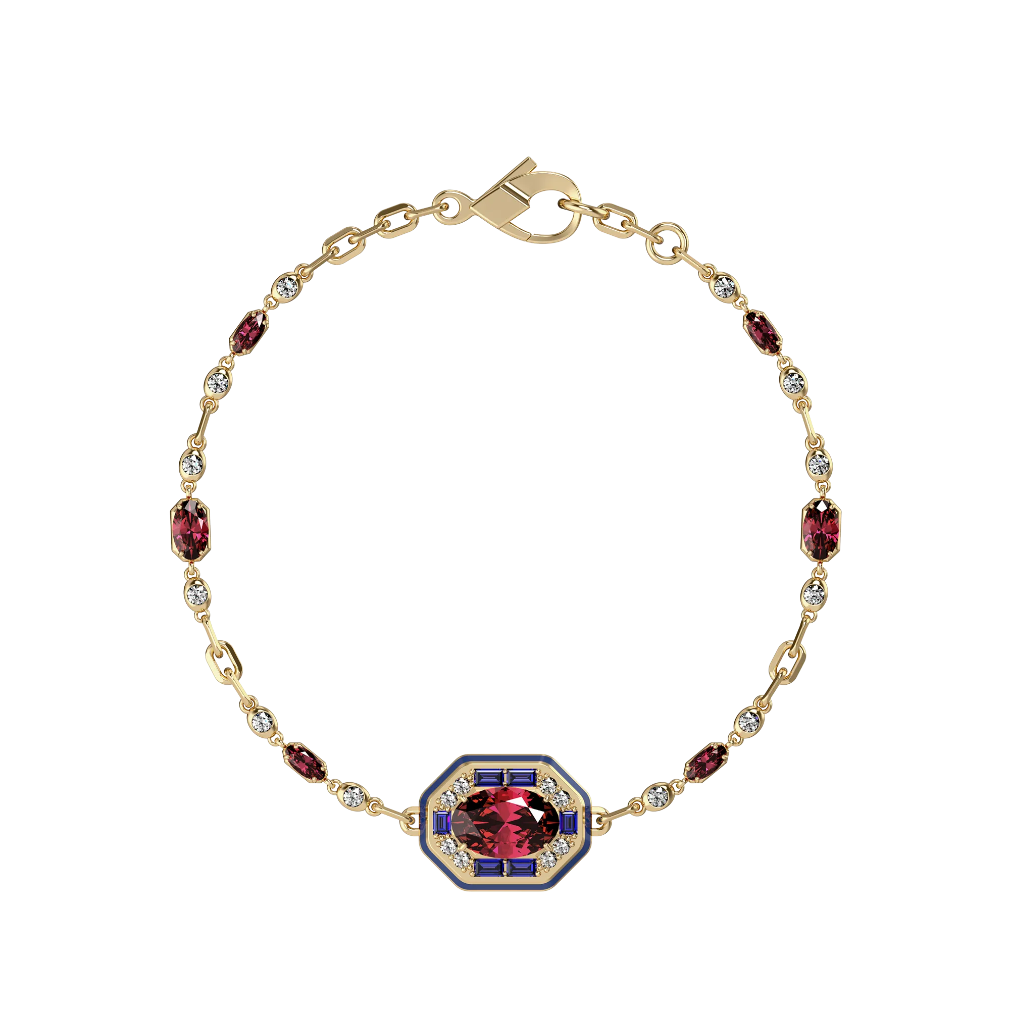 Regalia Gemstone Diamond Bracelet