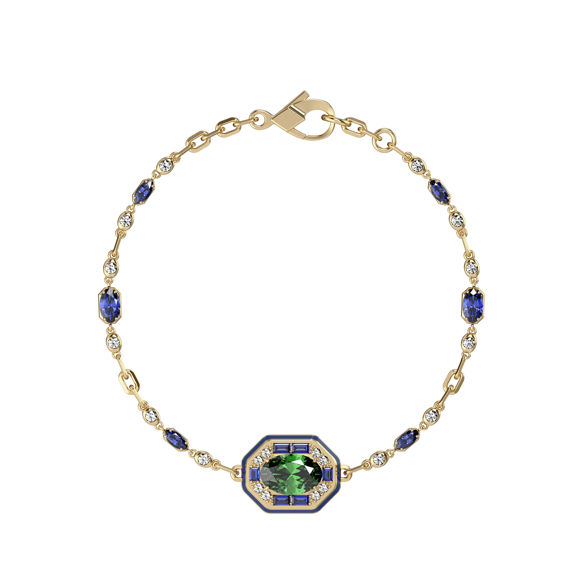 Regalia Gemstone Diamond Bracelet