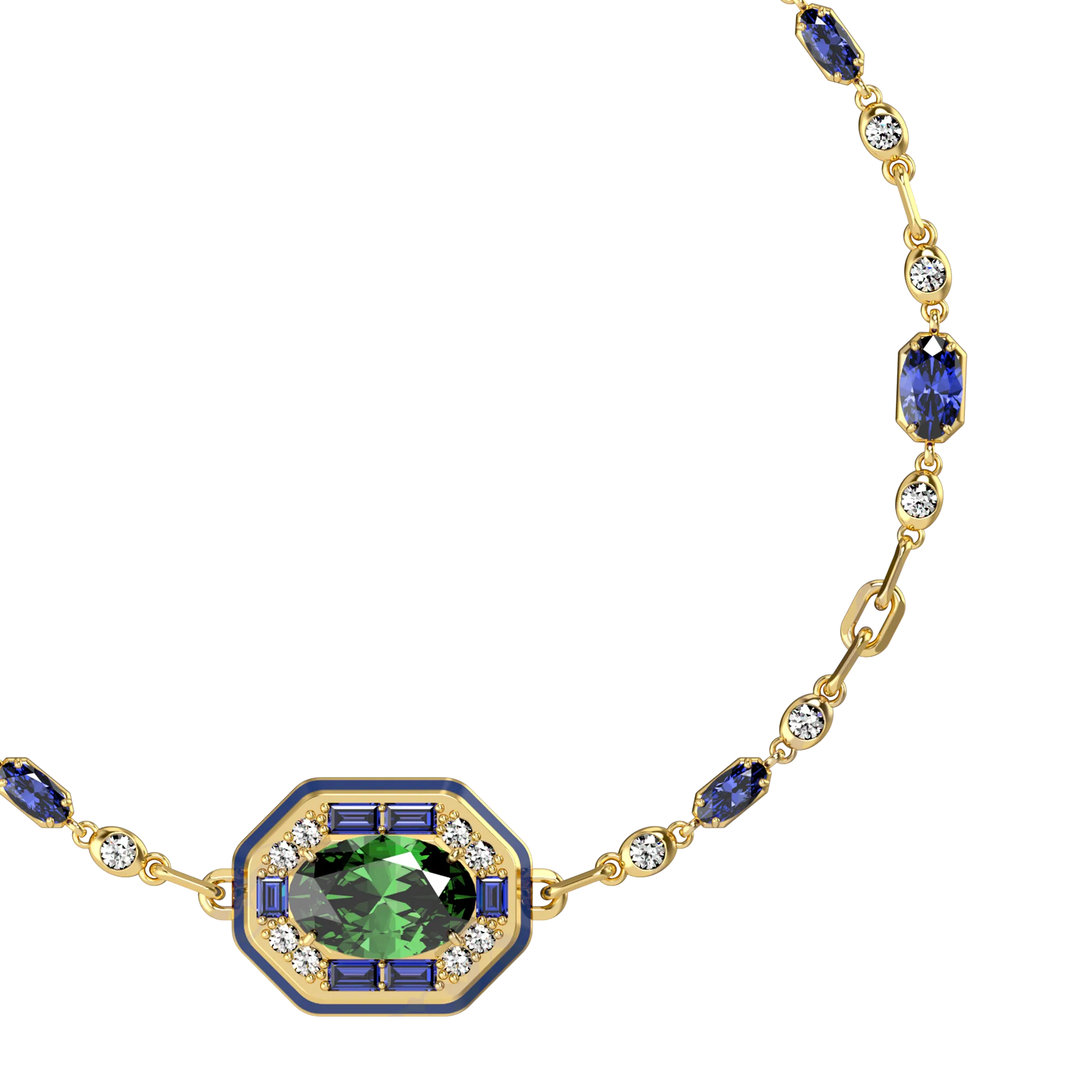 Regalia Gemstone Diamond Bracelet