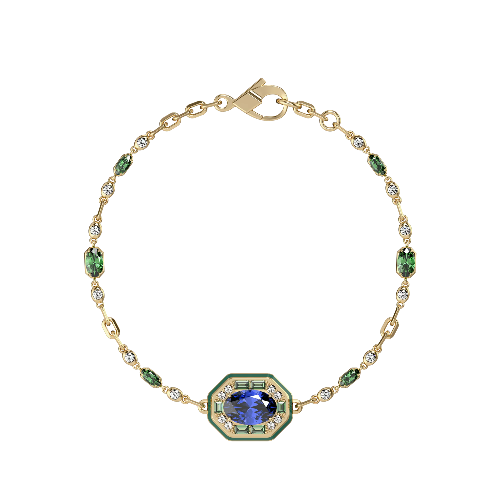 Regalia Gemstone Diamond Bracelet