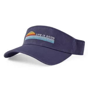 Retro Ocean Sunrise Chill Cap Visor