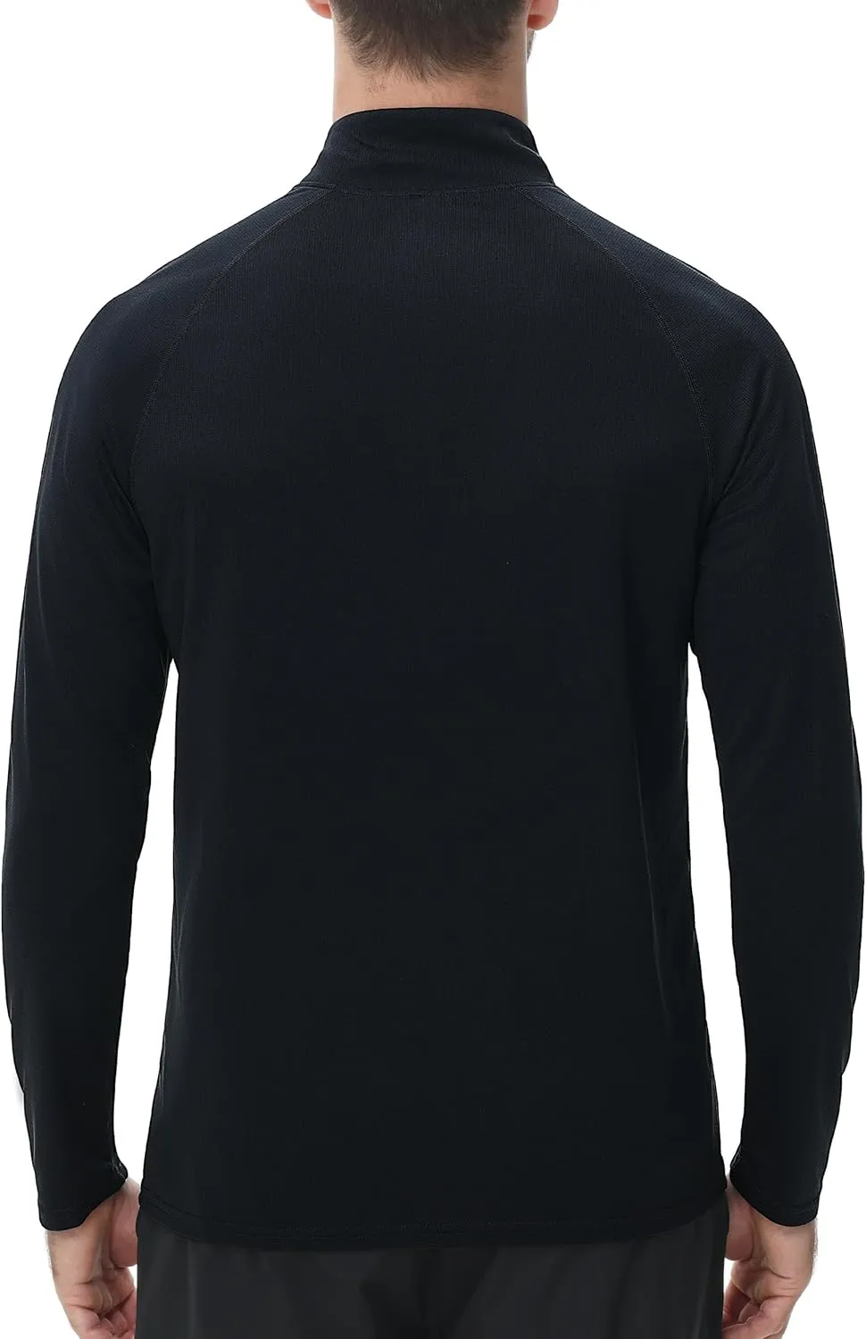 Roadbox UPF 50  Running Shirts for Men - Long Sleeve Quick Dry 1/4 Zip Pullover for Fishing Outdoor Hiking Athletic Workout