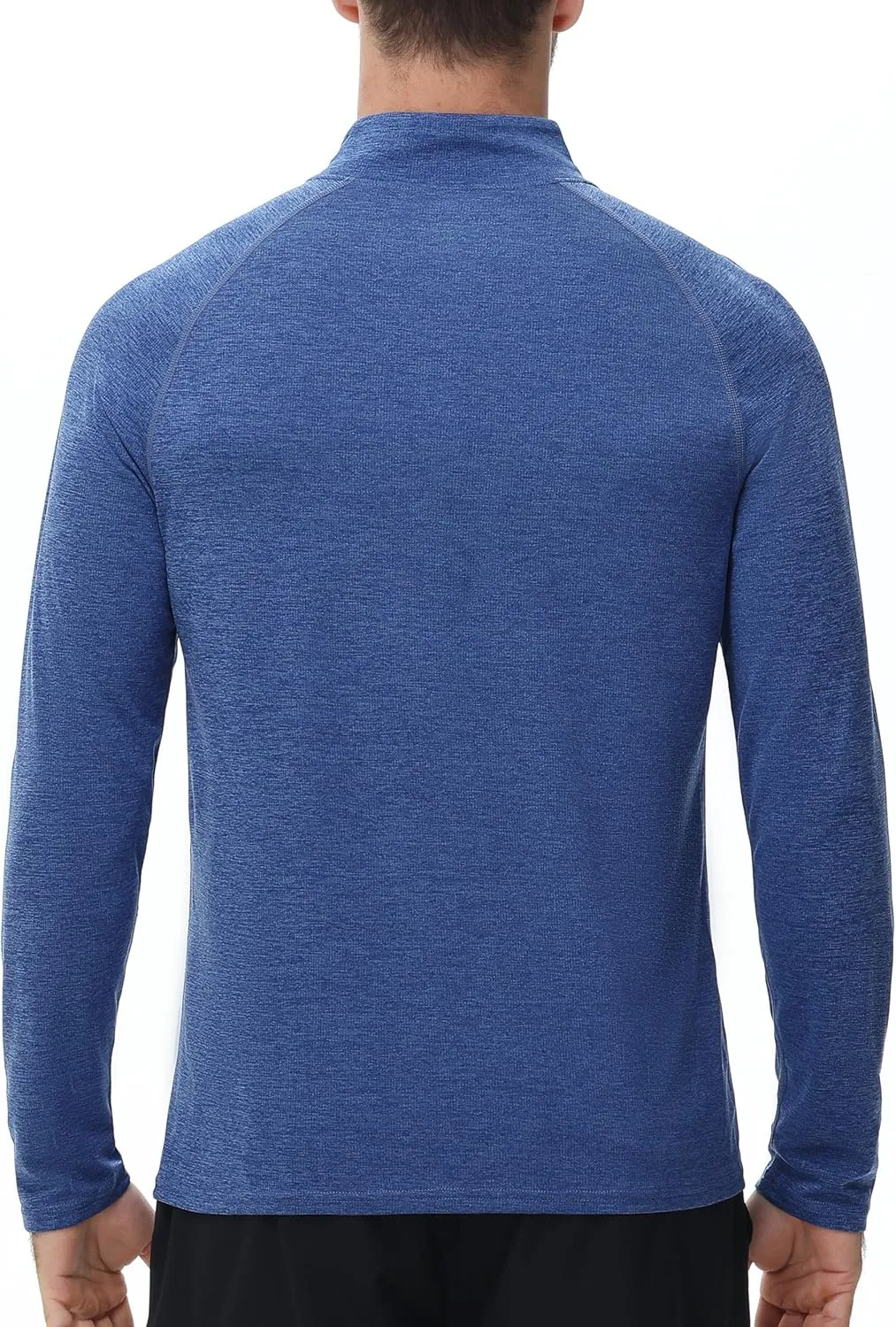 Roadbox UPF 50  Running Shirts for Men - Long Sleeve Quick Dry 1/4 Zip Pullover for Fishing Outdoor Hiking Athletic Workout