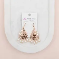 Rose Gold Dangly Earring**