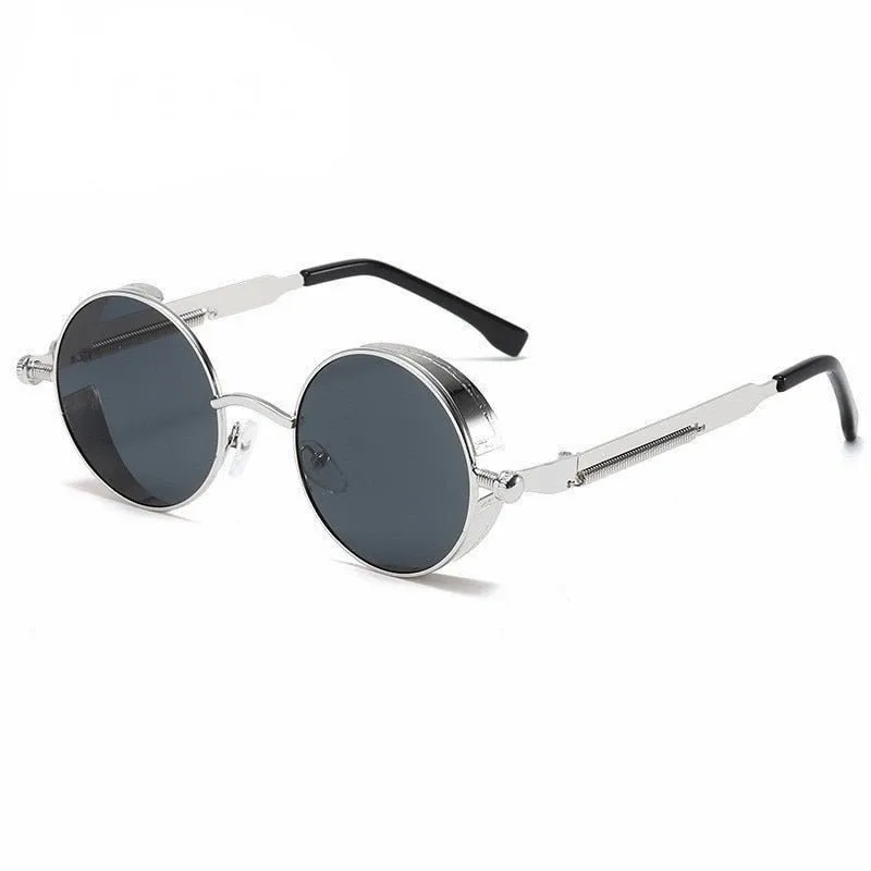 Round UV Protection Sunglasses with Stylish Cosmo Design
