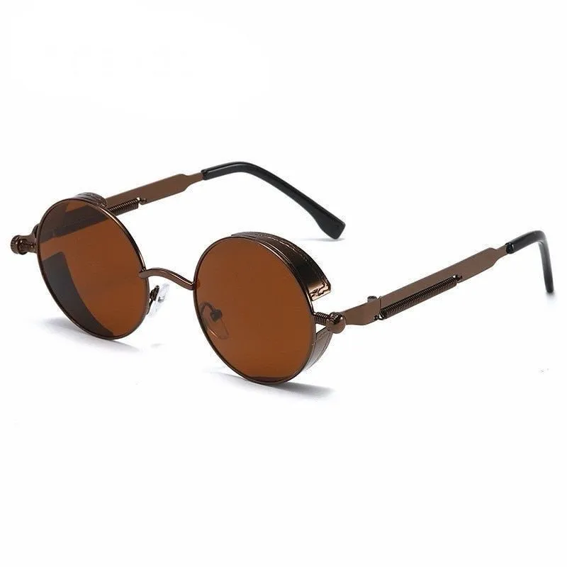 Round UV Protection Sunglasses with Stylish Cosmo Design