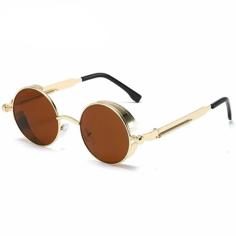 Round UV Protection Sunglasses with Stylish Cosmo Design