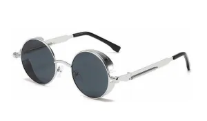 Round UV Protection Sunglasses with Stylish Cosmo Design