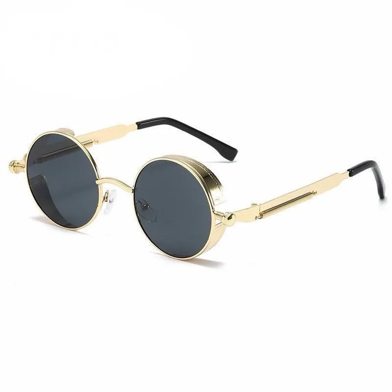 Round UV Protection Sunglasses with Stylish Cosmo Design