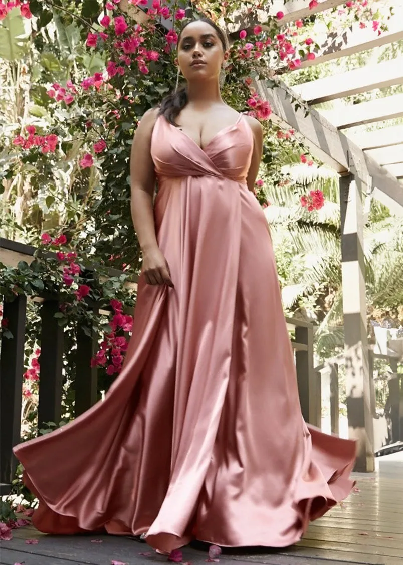 Roxy Satin Sweetheart Flow Maxi Dress Sienna
