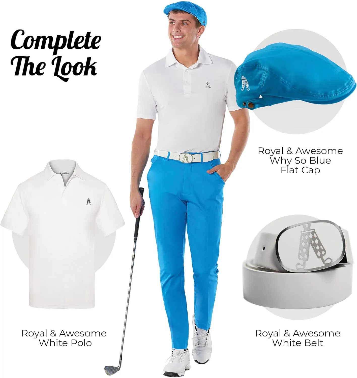 Royal & Awesome Men's Golf Pants, Golf Pants Men Stretch Relaxed Fit